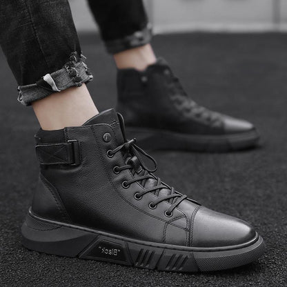 Hector - Tough Black Leather Kicks for Blokes